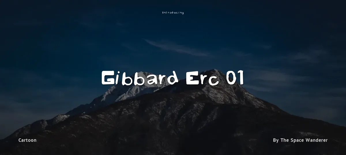 Gibbard Erc 01 font preview