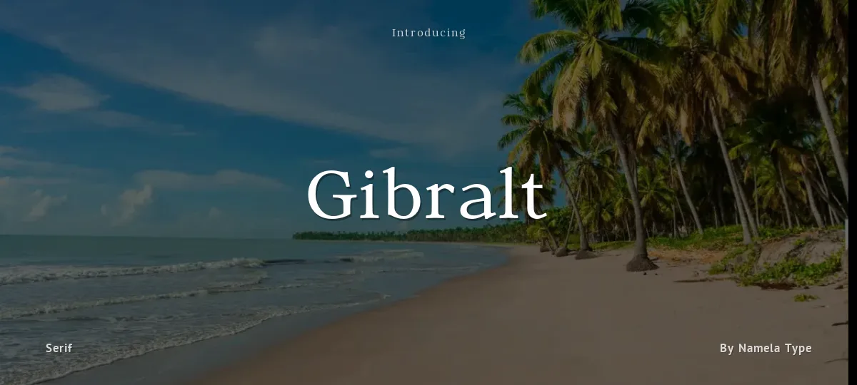 Gibralt font preview