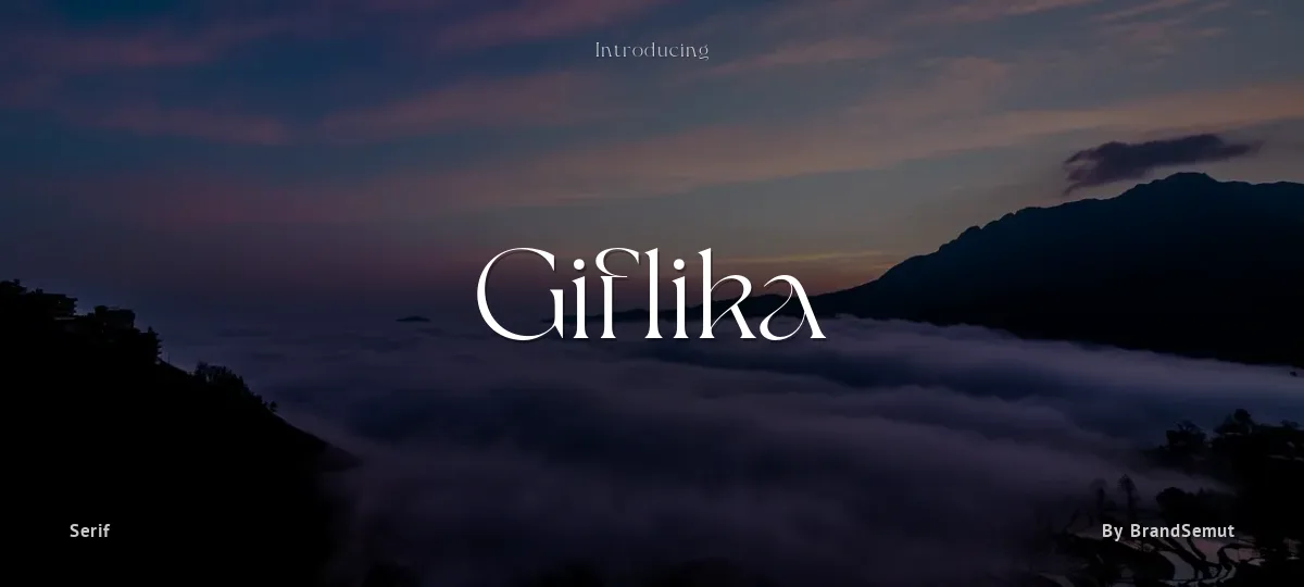 Giflika font preview