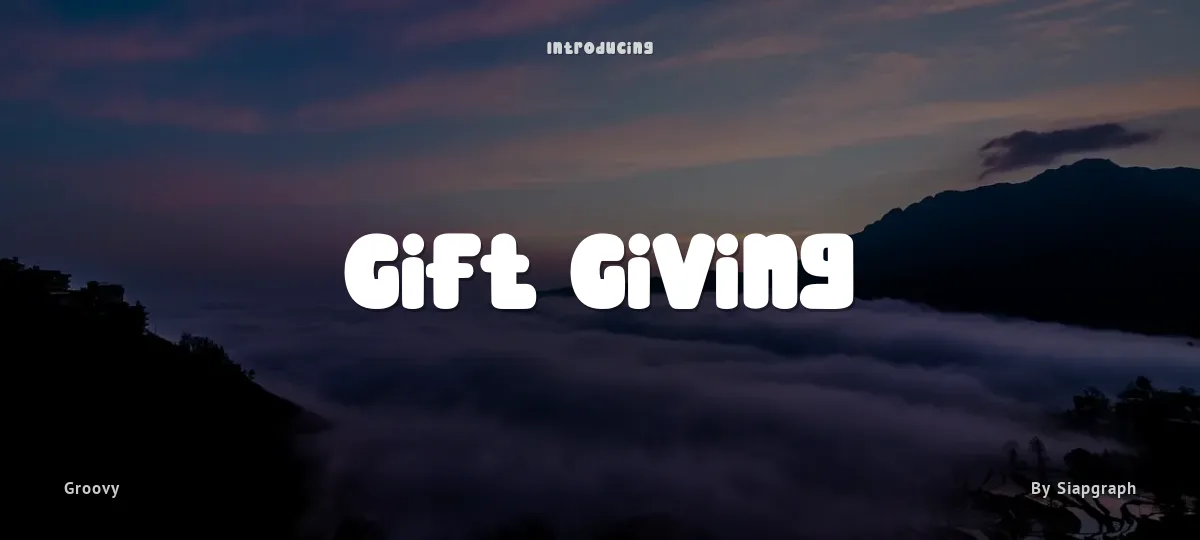 Gift Giving font preview