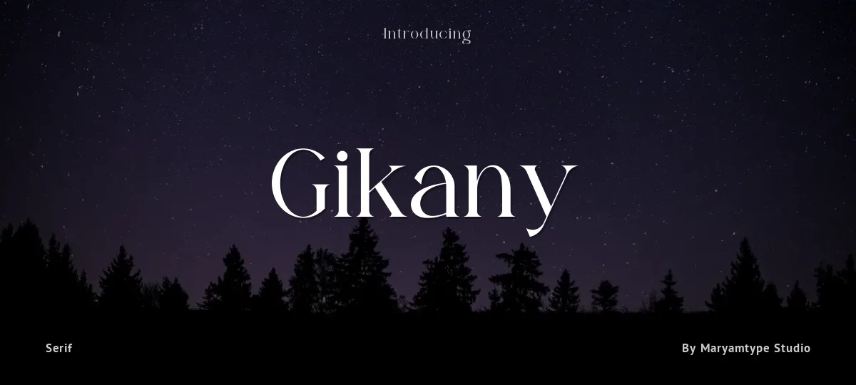 Gikany font preview