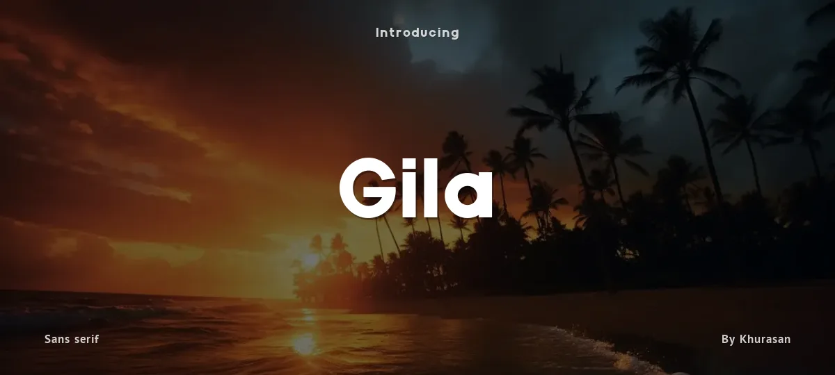Gila font preview