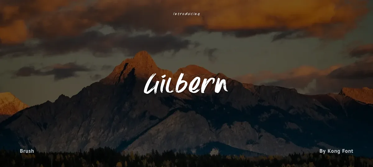 Gilbern font preview