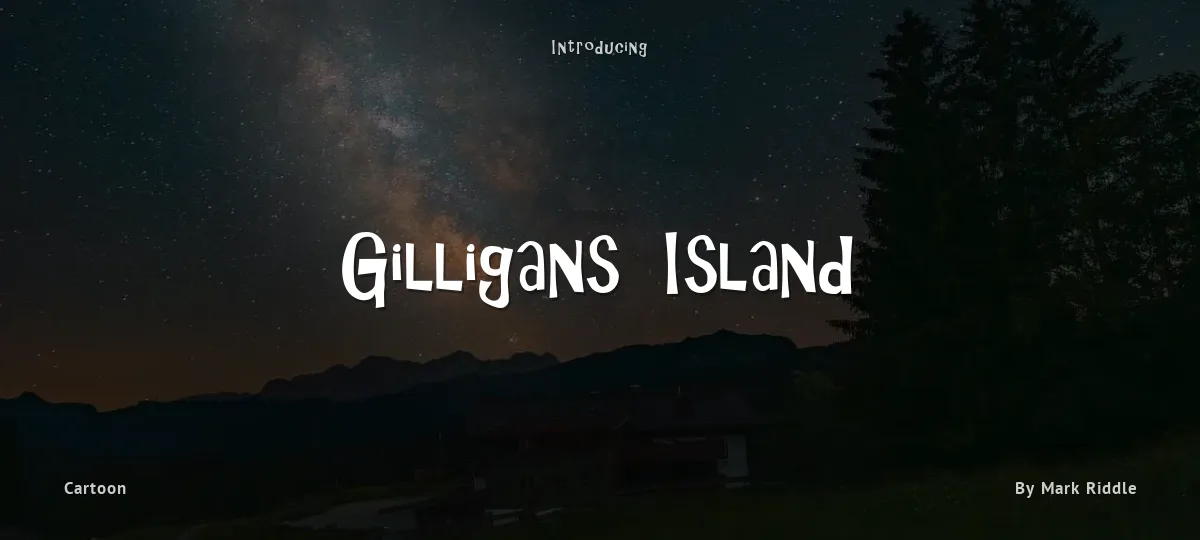 Gilligans Island font preview