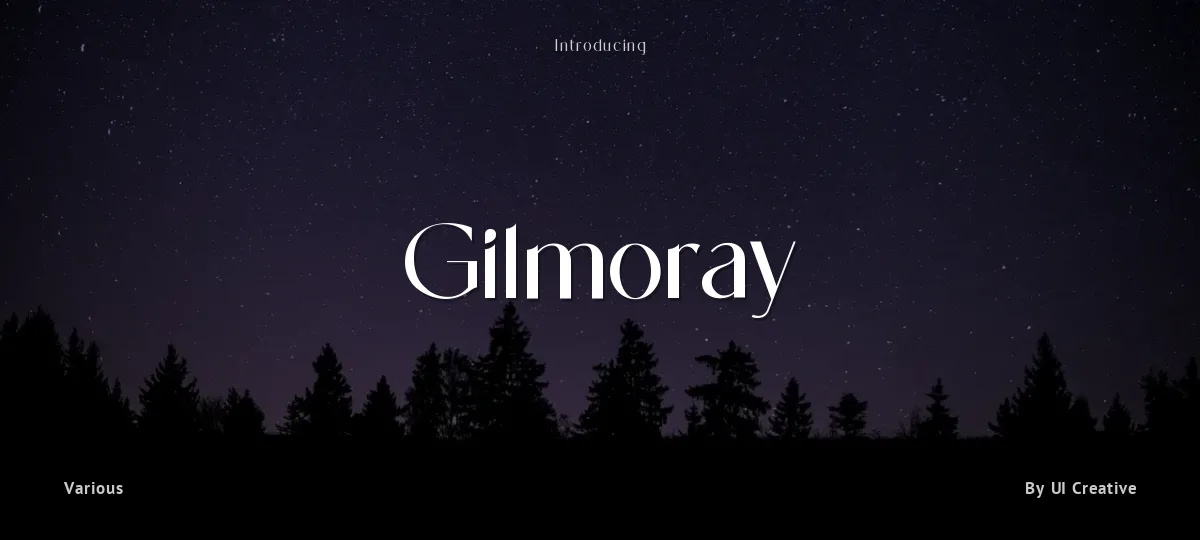 Gilmoray font preview