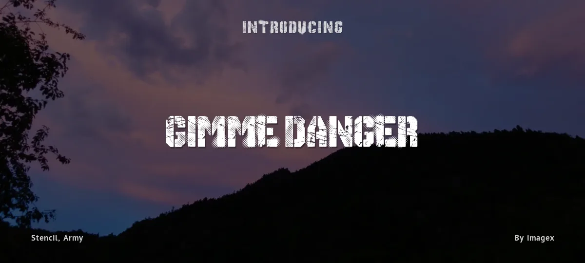 Gimme Danger font preview