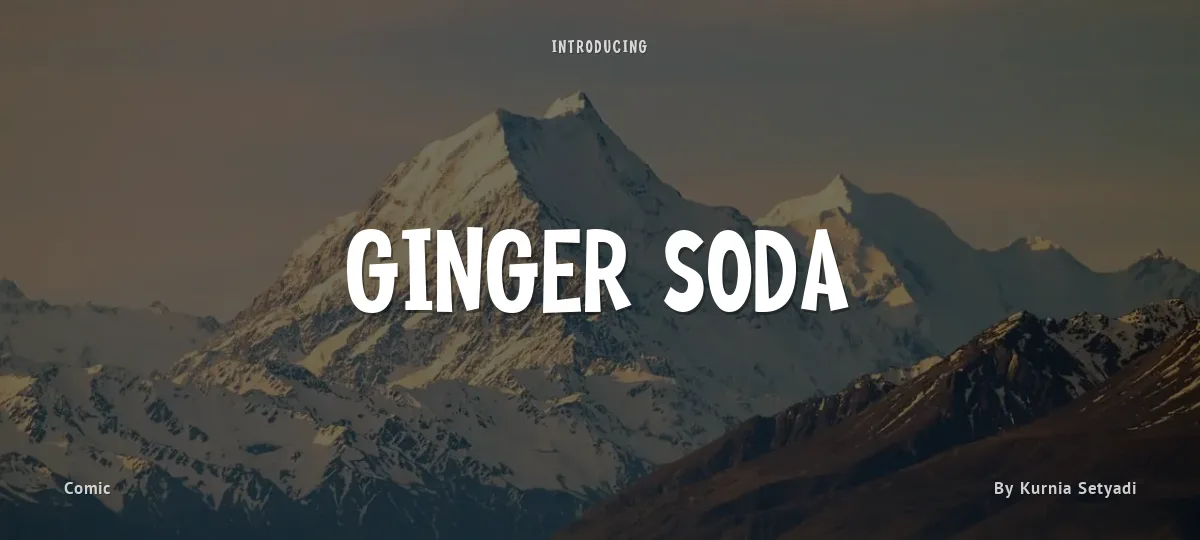 Ginger Soda font preview