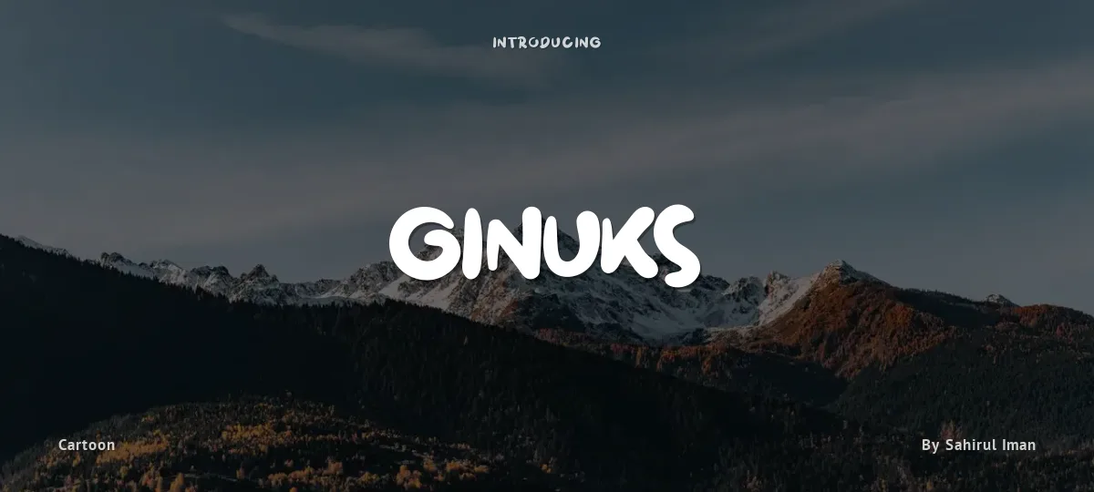 Ginuks font preview