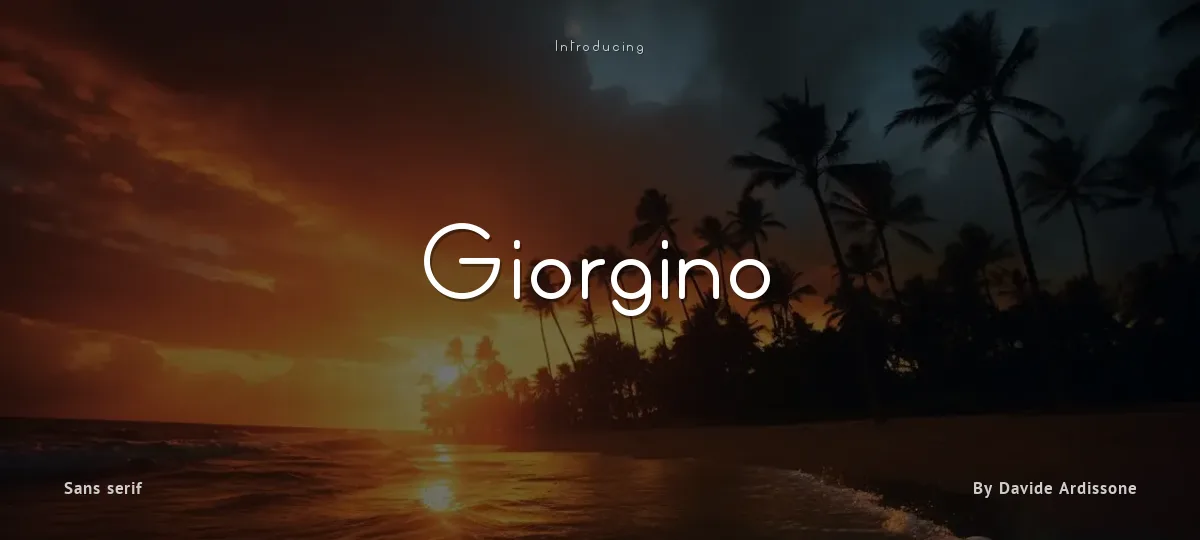 Giorgino font preview