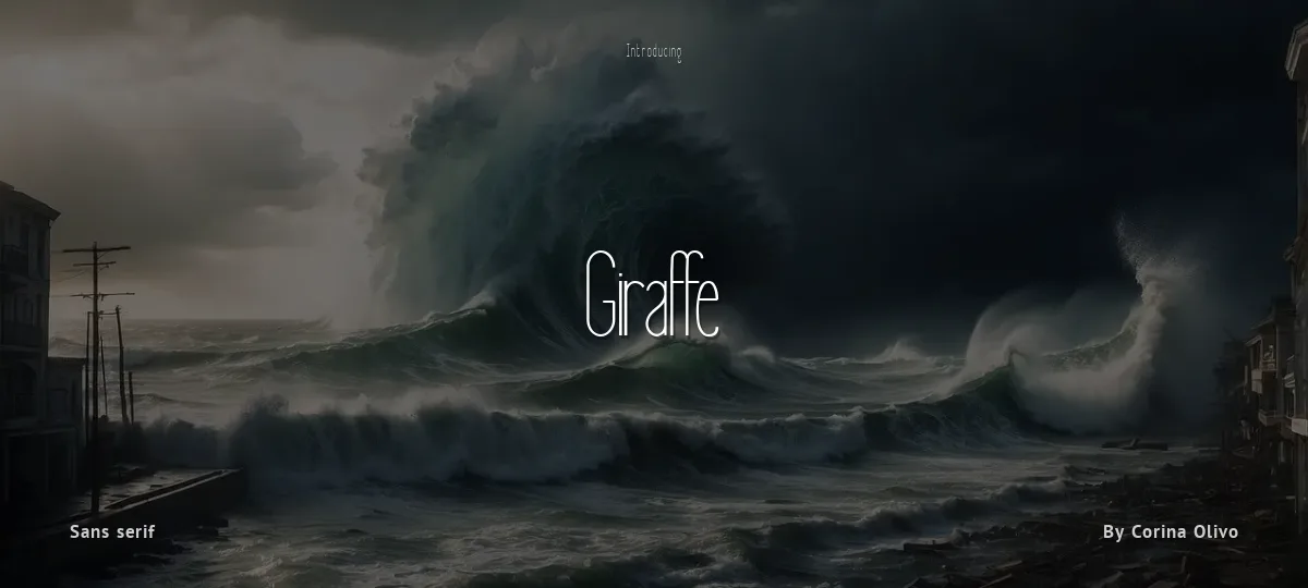 Giraffe font preview