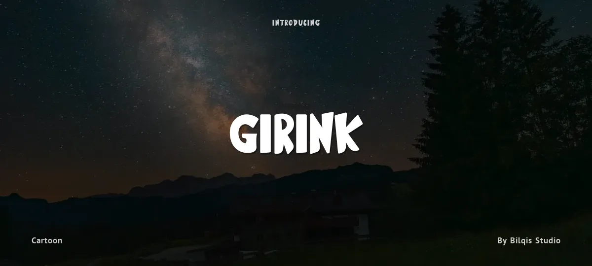Girink font preview