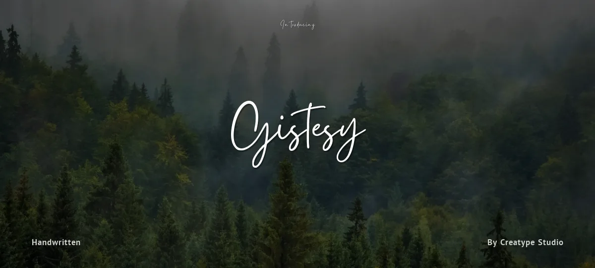 Gistesy font preview