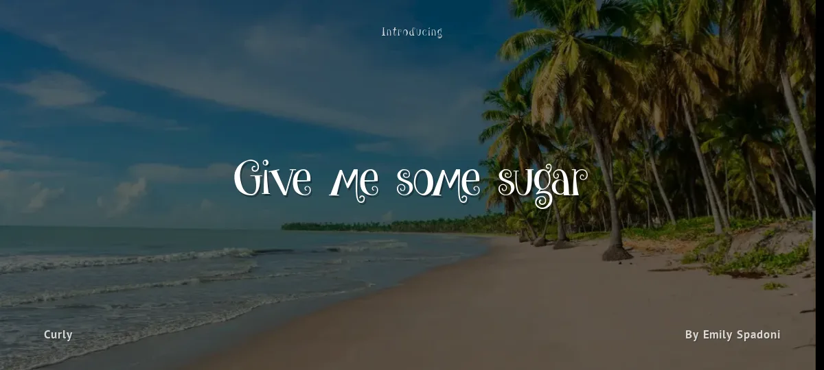 Give me some sugar font preview