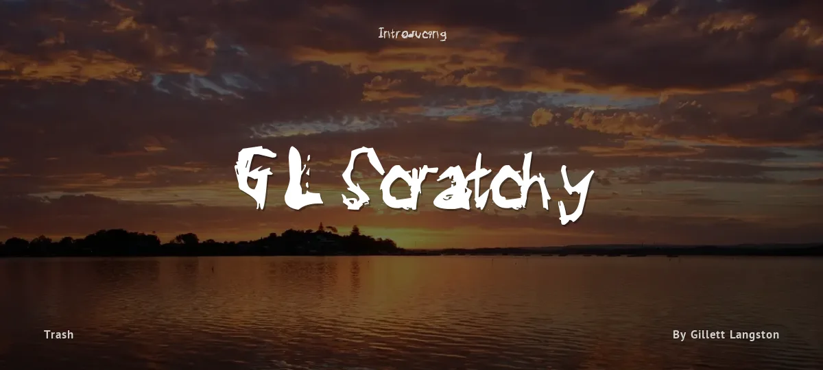 GL Scratchy font preview