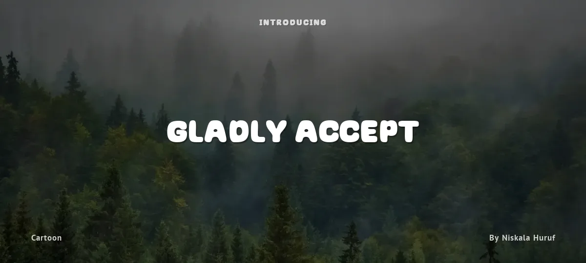 Gladly Accept font preview