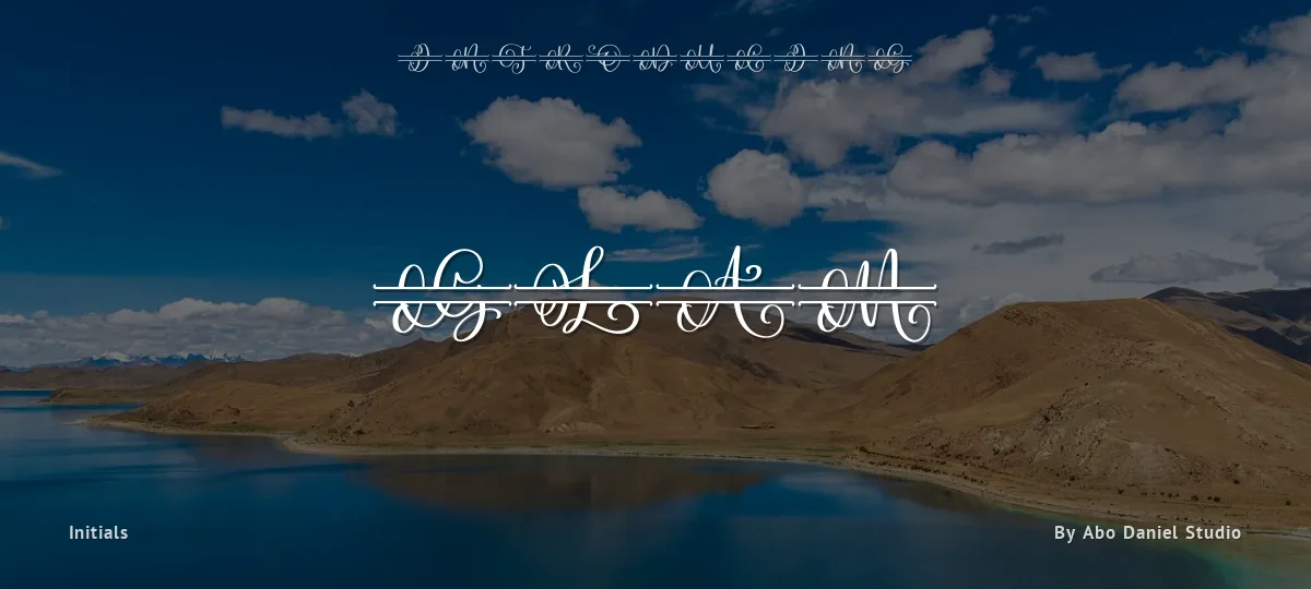 Glam font preview