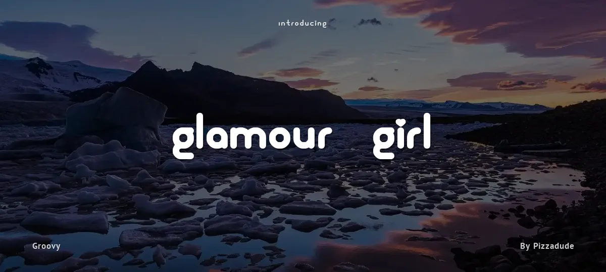 Glamour Girl font preview
