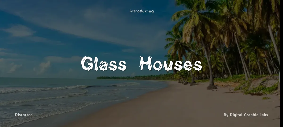 Glass Houses font preview