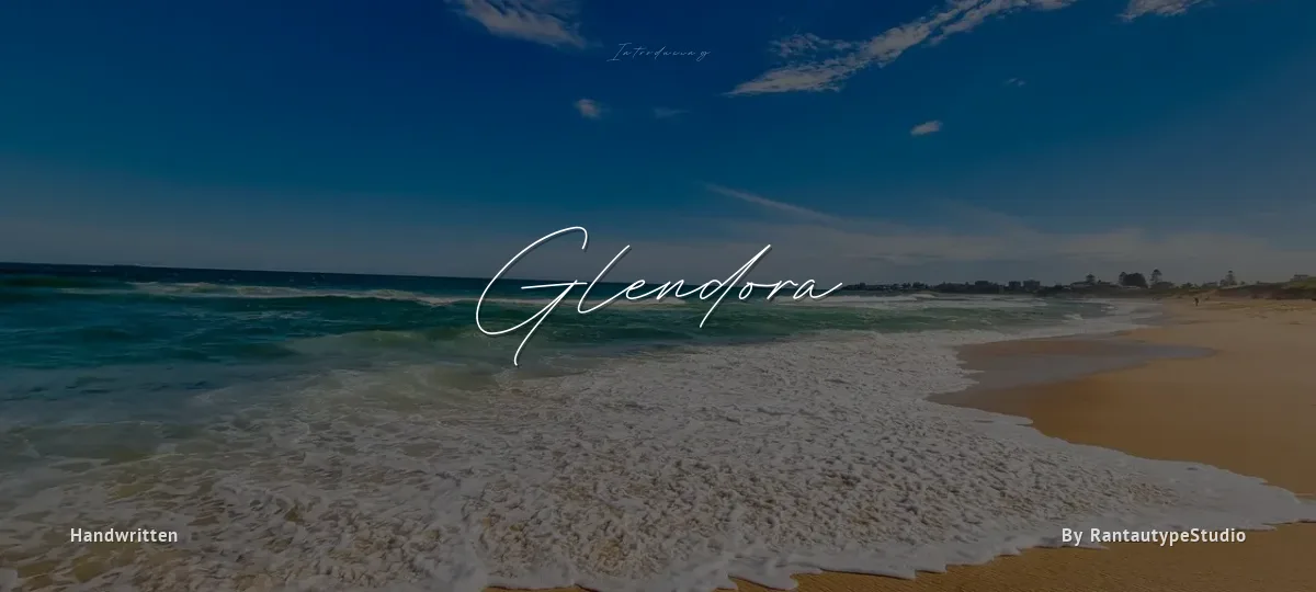 Glendora font preview