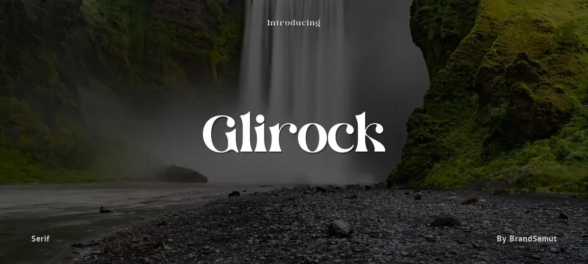 Glirock font preview