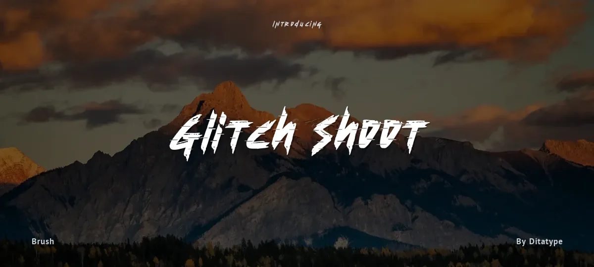 Glitch Shoot font preview
