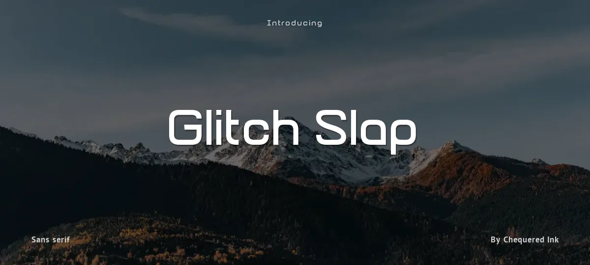 Glitch Slap font preview