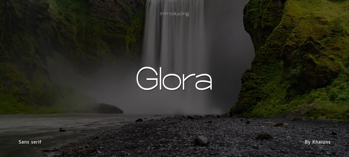 Glora font preview