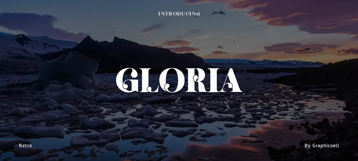 Gloria font preview