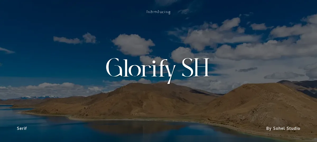 Glorify SH font preview