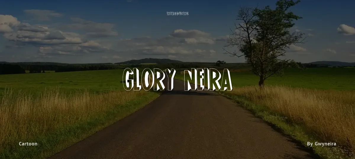 Glory Neira font preview