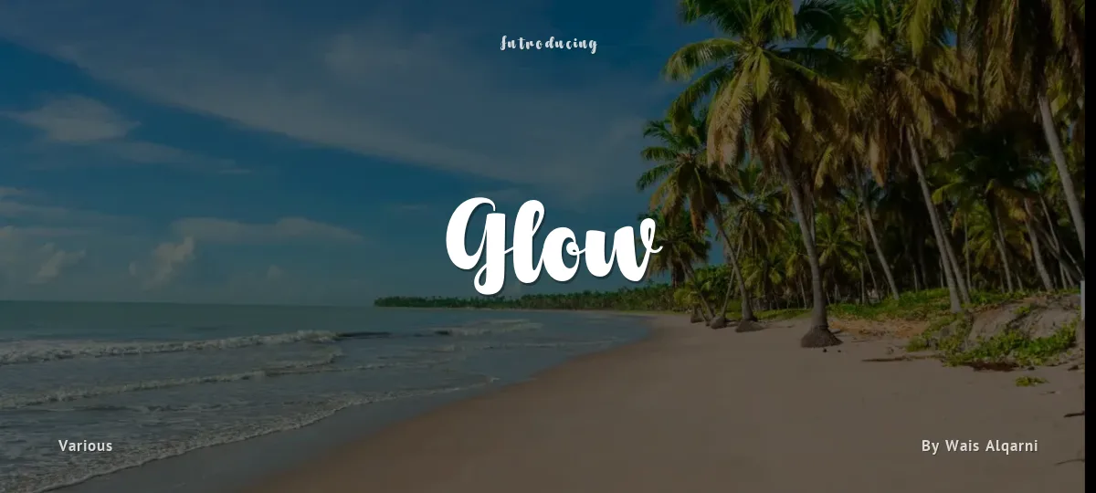 Glow font preview