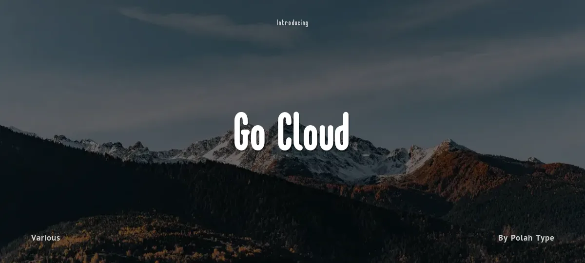 Go Cloud font preview