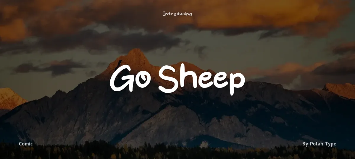 Go Sheep font preview