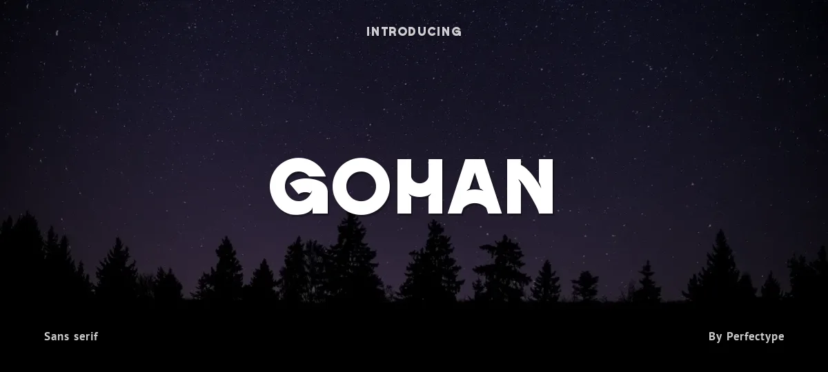 Gohan font preview