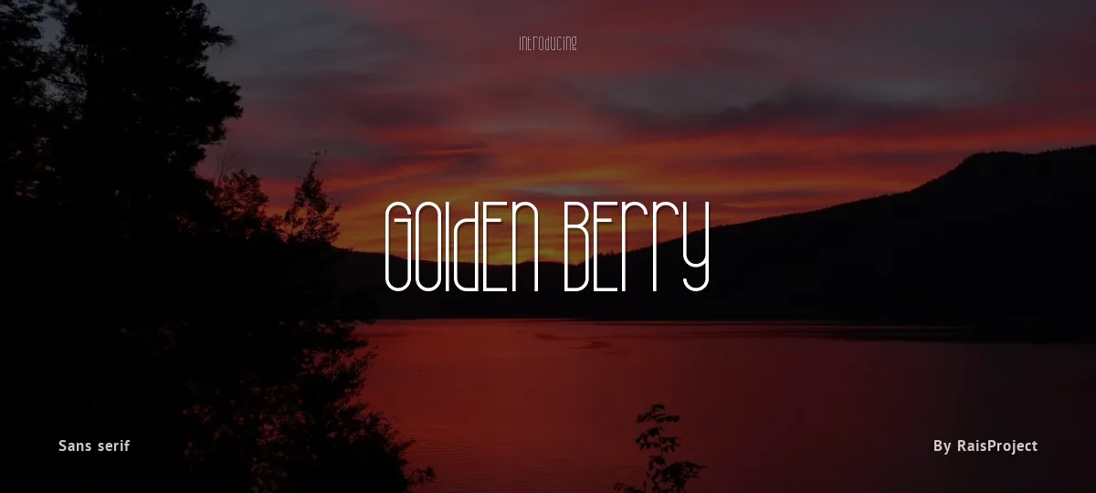 Golden Berry font preview