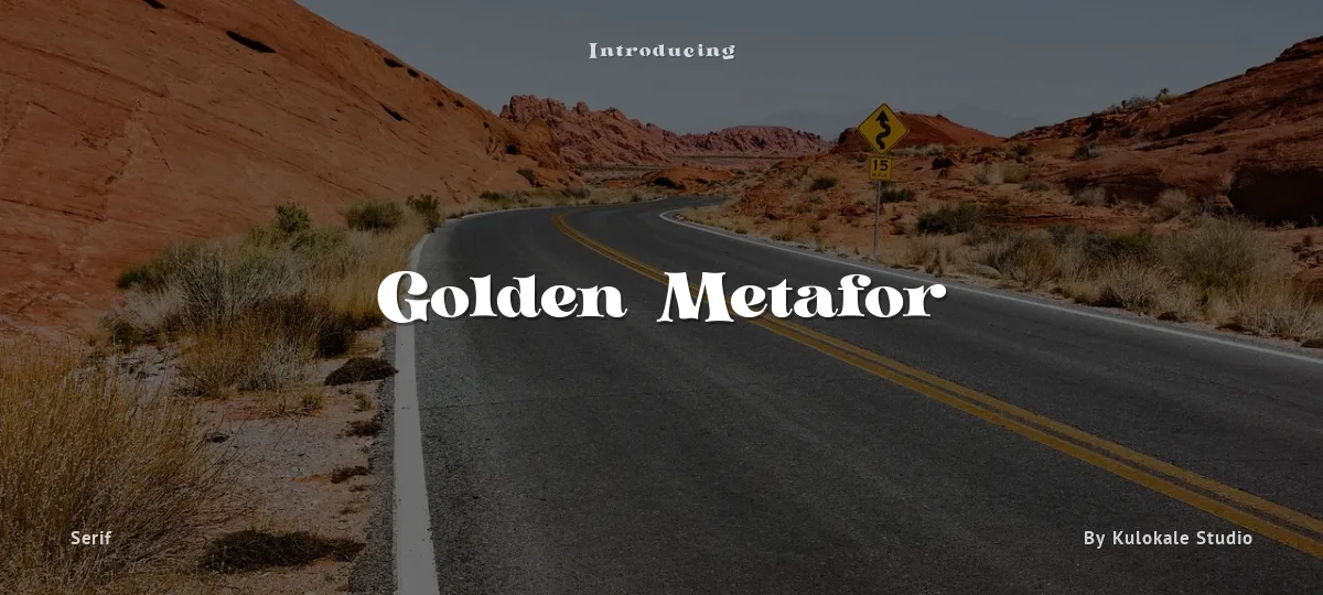Golden Metafor font preview