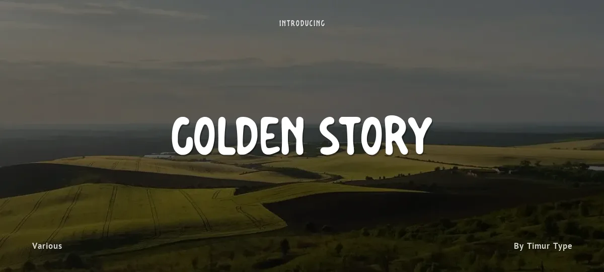 Golden Story font preview
