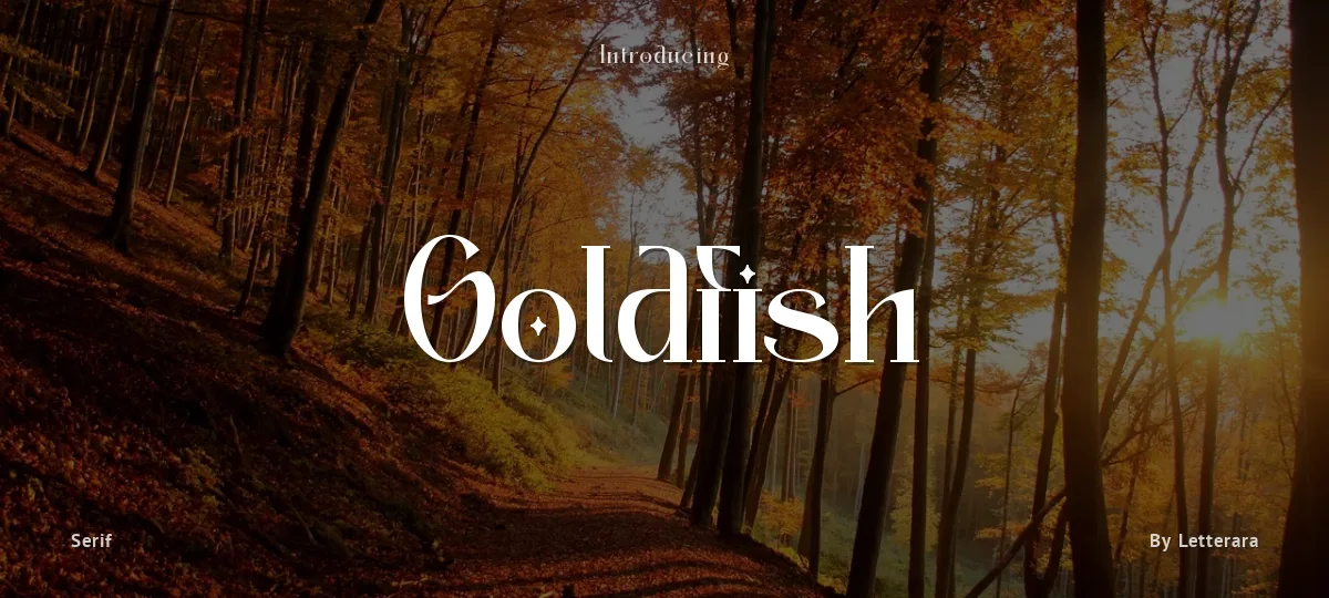 Goldfish font preview