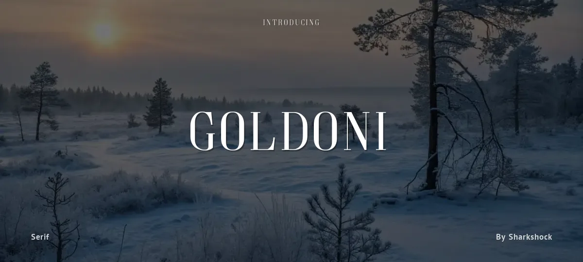 Goldoni font preview
