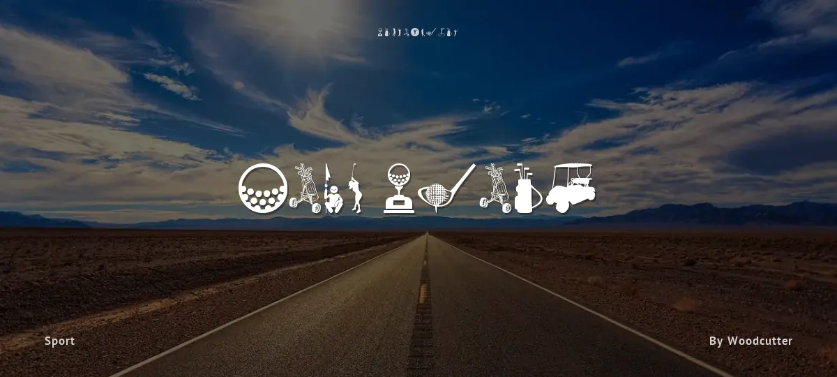 Golf Icons font preview