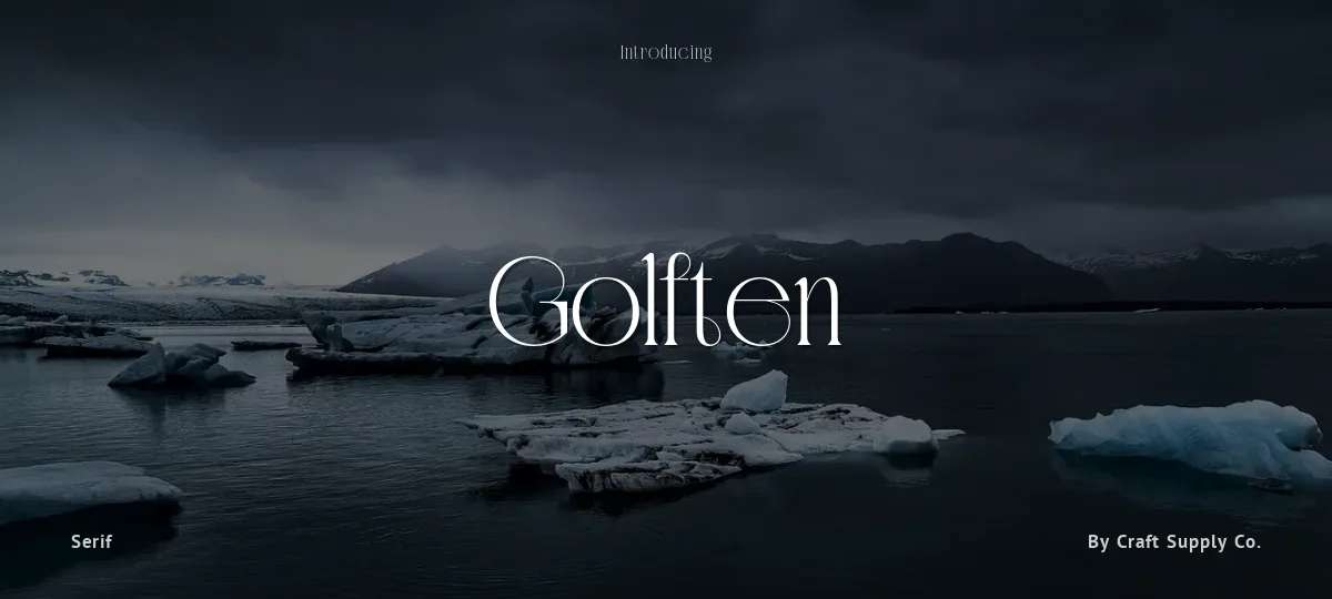 Golften font preview