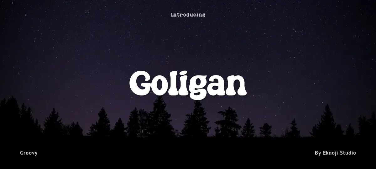 Goligan font preview