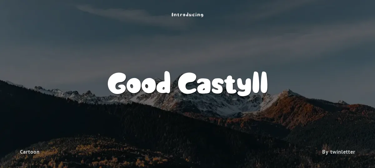 Good Castyll font preview