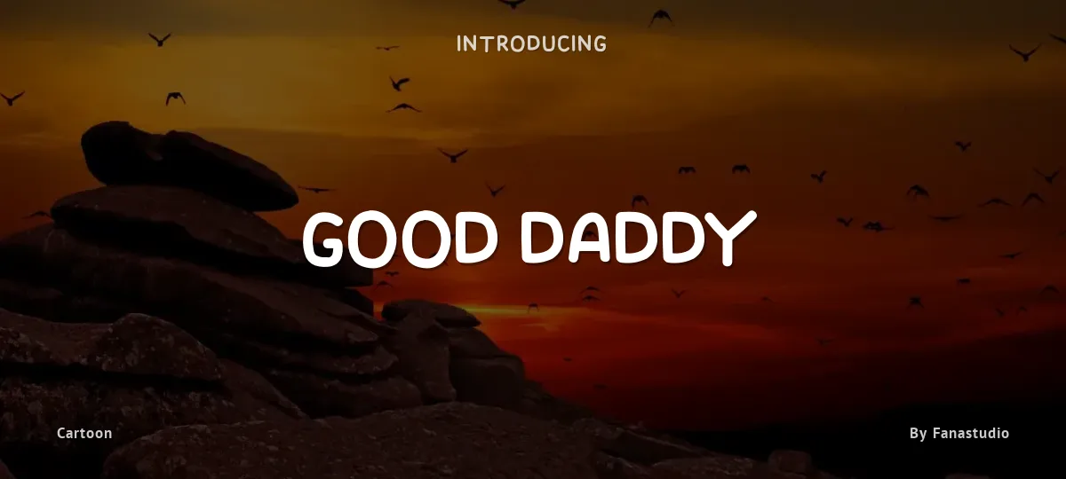 Good Daddy font preview