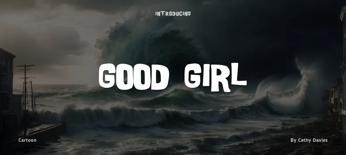 Good Girl font preview