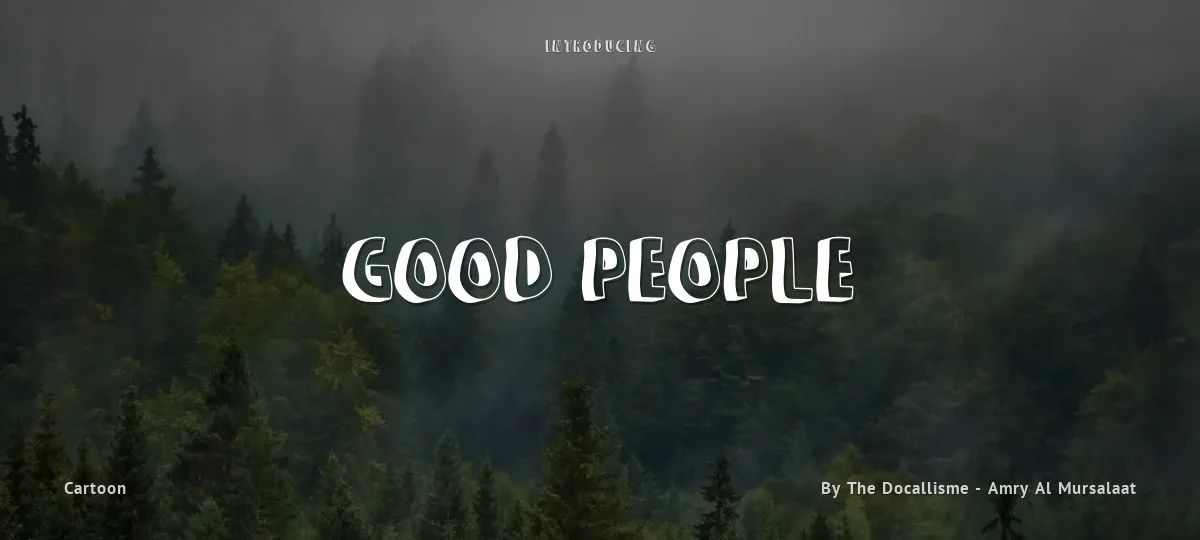 Good People font preview