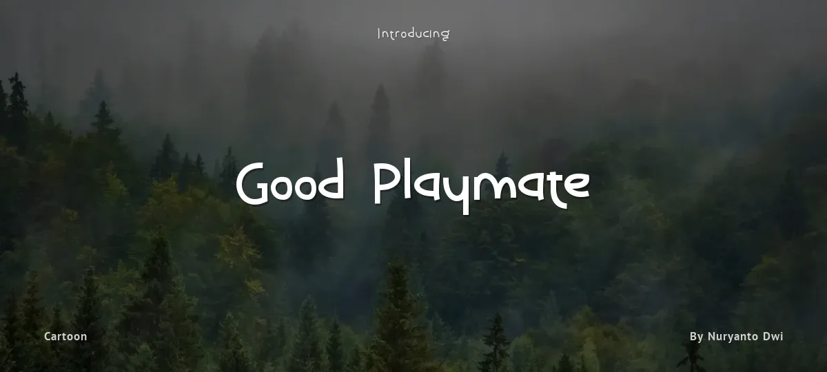 Good Playmate font preview