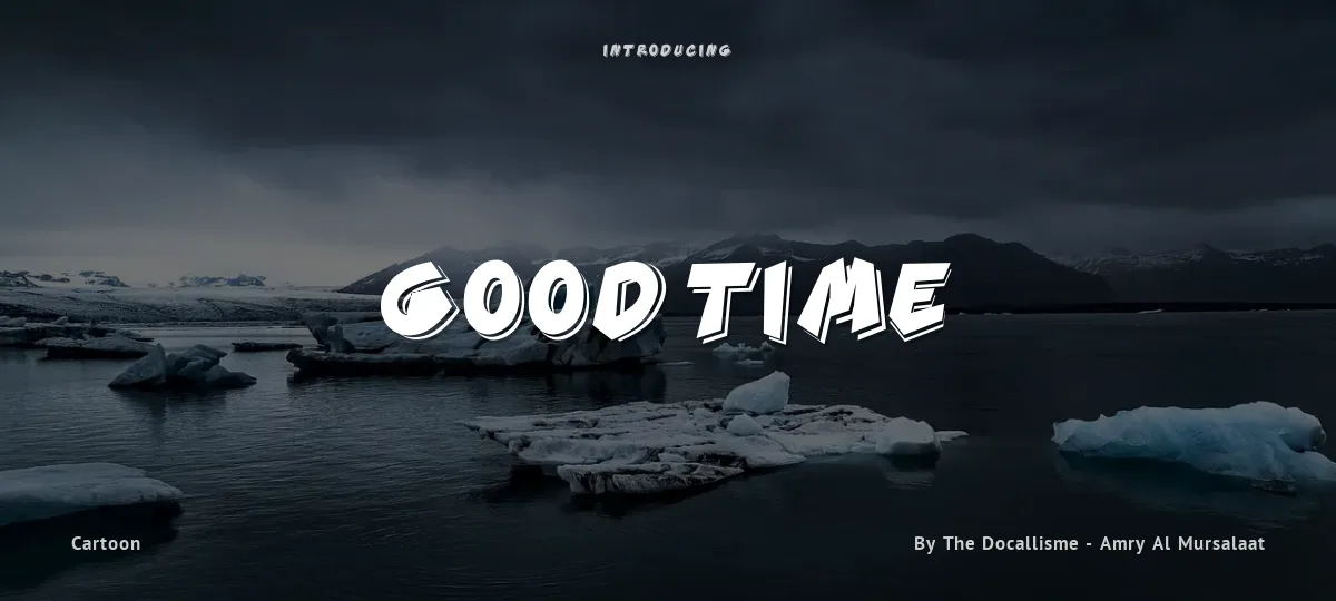 Good Time font preview