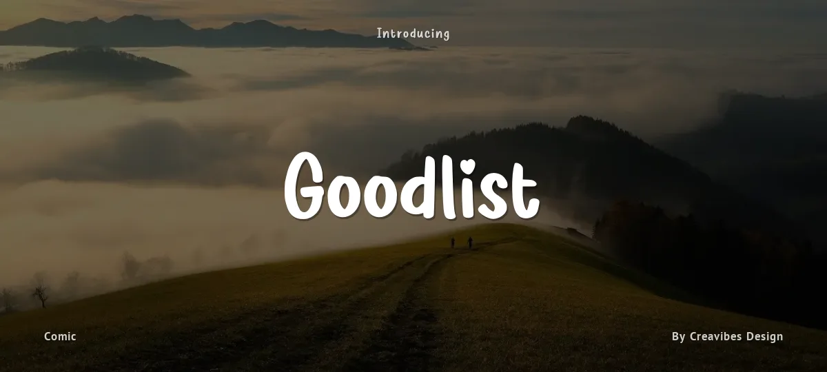 Goodlist font preview