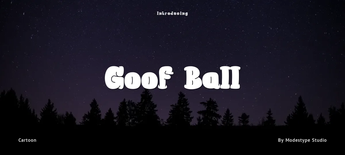 Goof Ball font preview